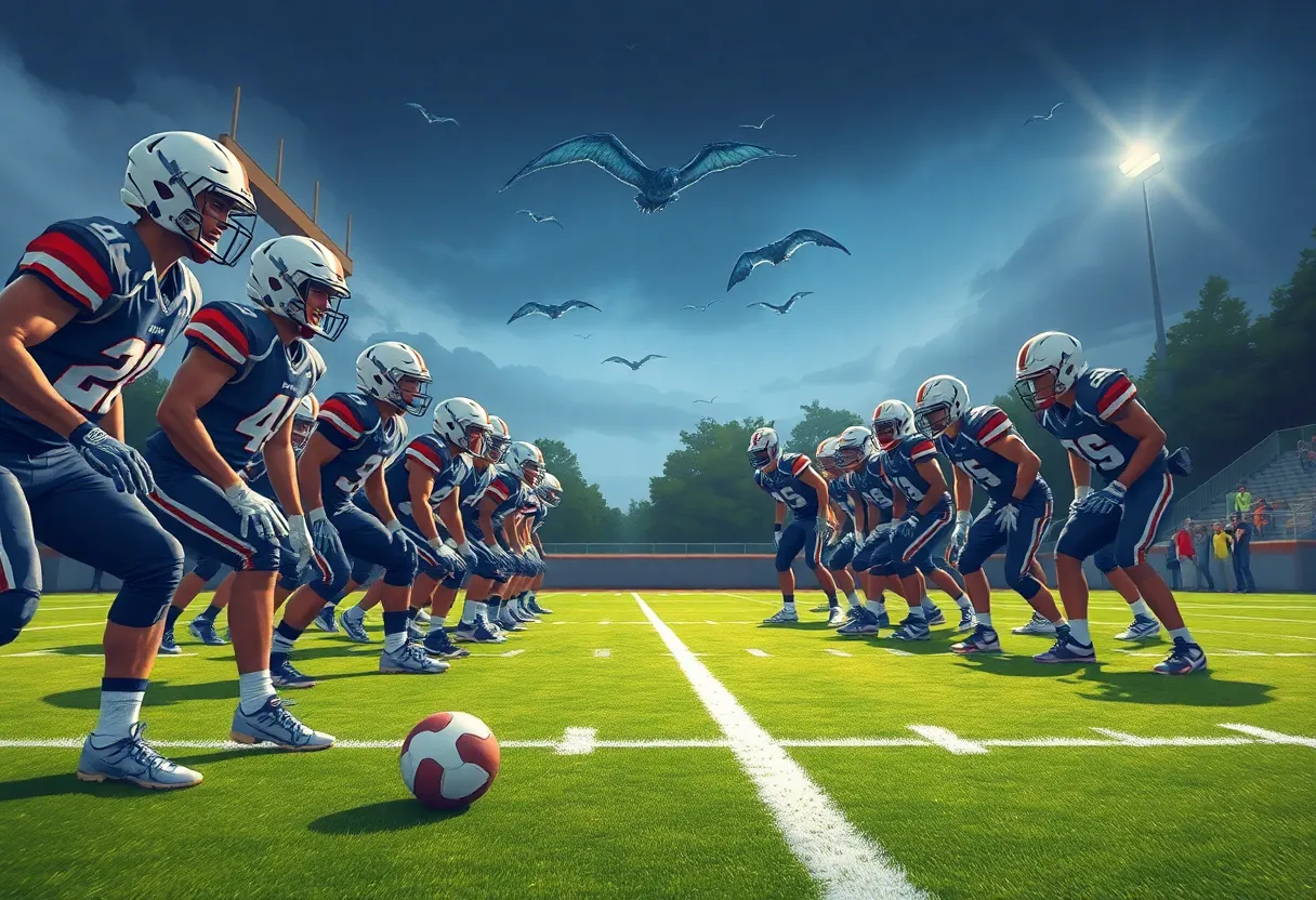 Mississippi State Bulldogs football team during training