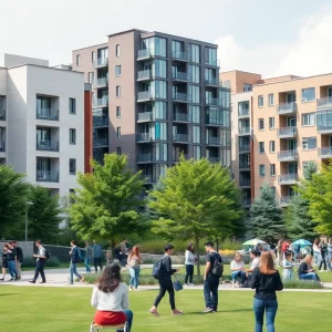 A diverse group of students studying on the Mississippi State University campus