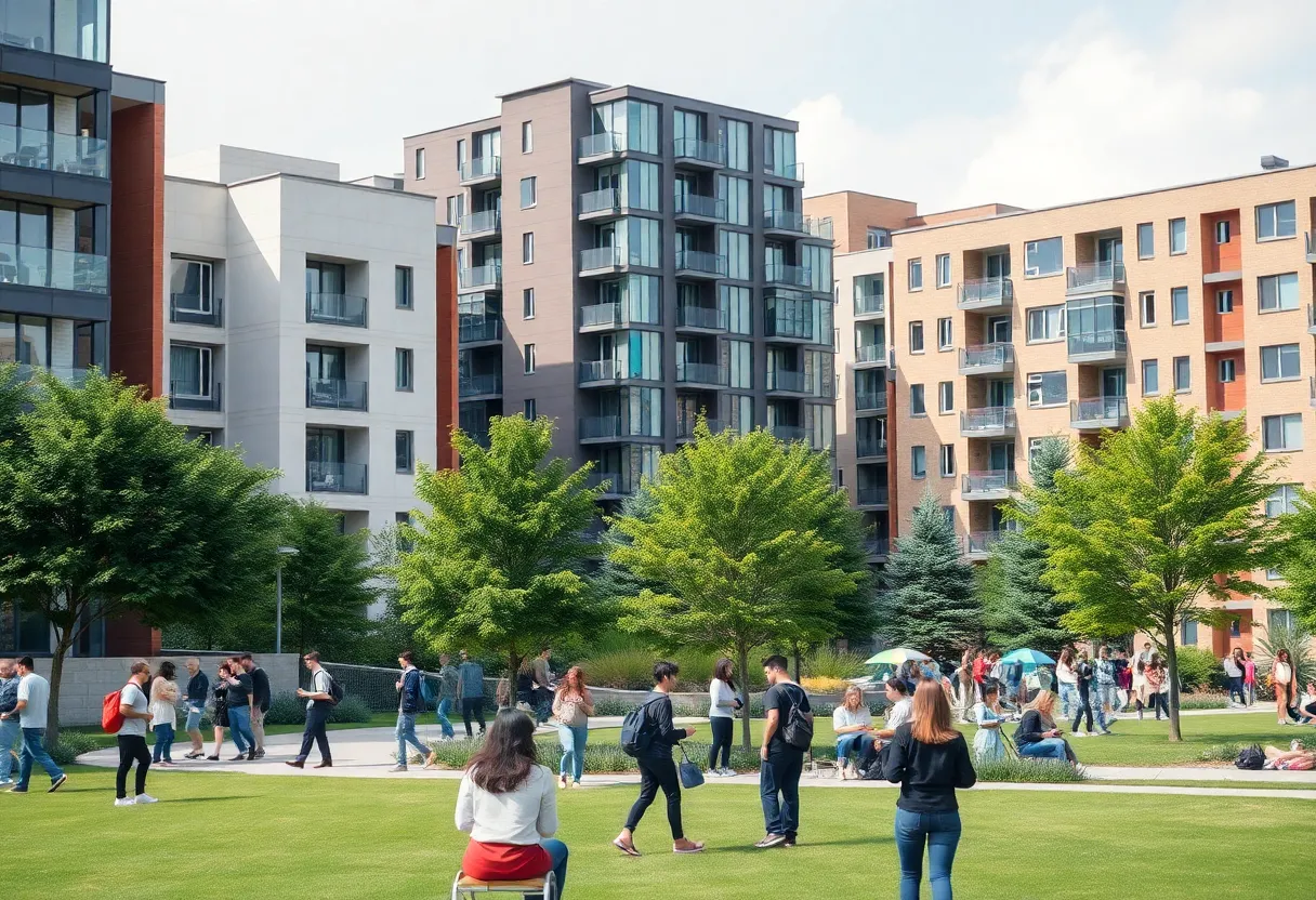 A diverse group of students studying on the Mississippi State University campus