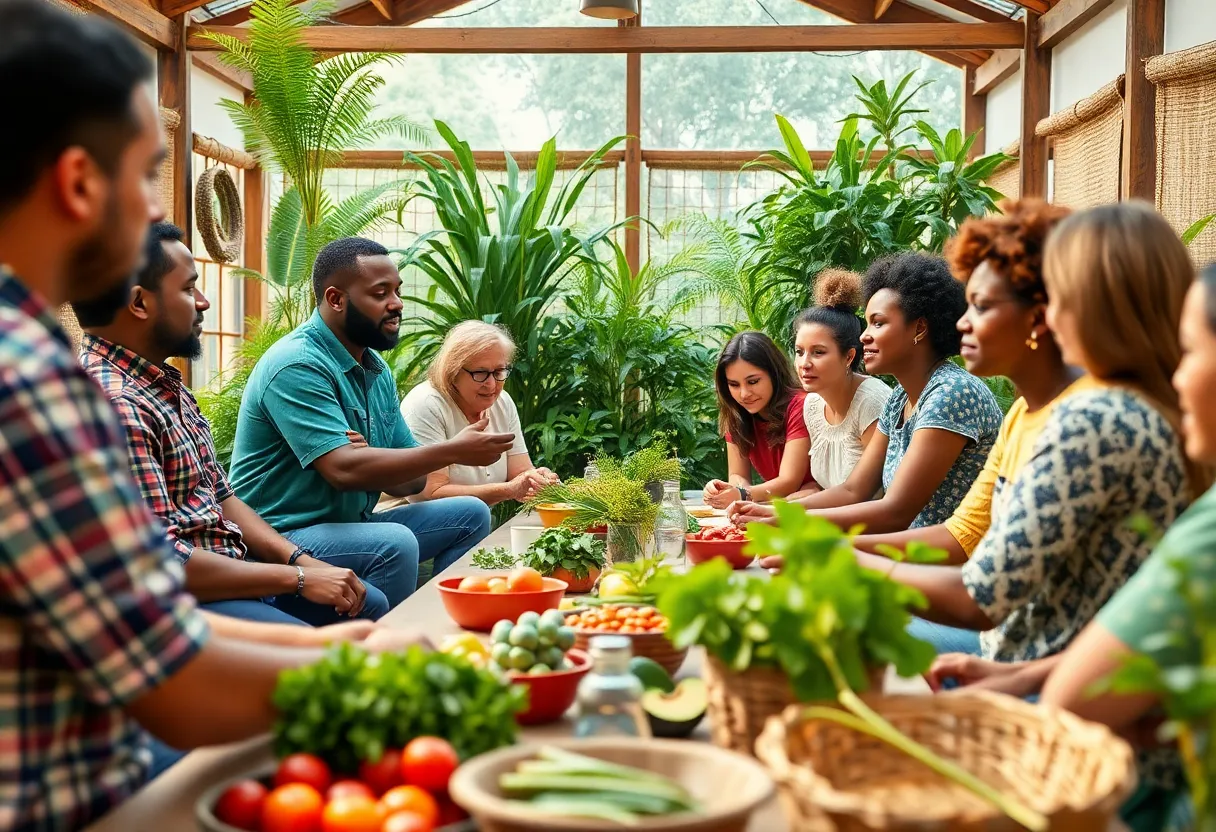 A community meeting addressing food insecurity in Starkville.