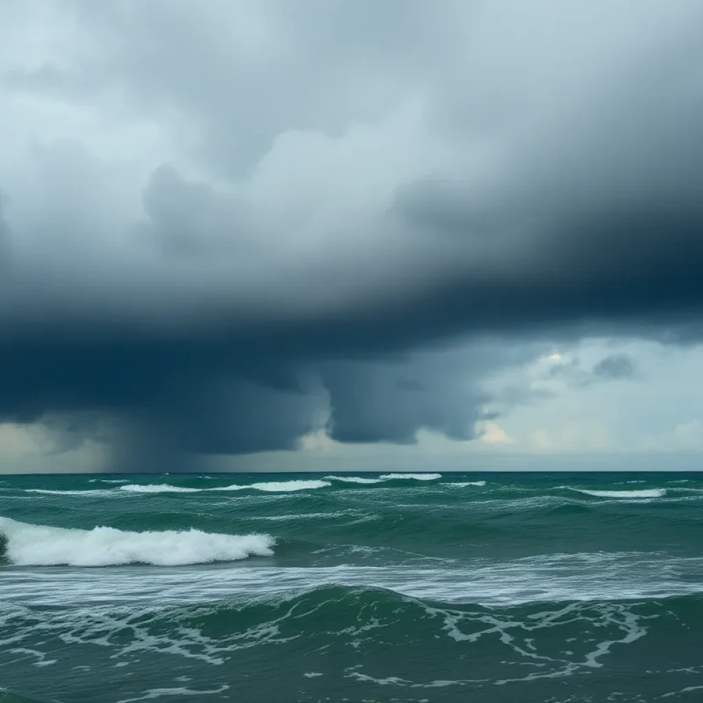 Stormy weather as Tropical Depression Three approaches the Southeast coast