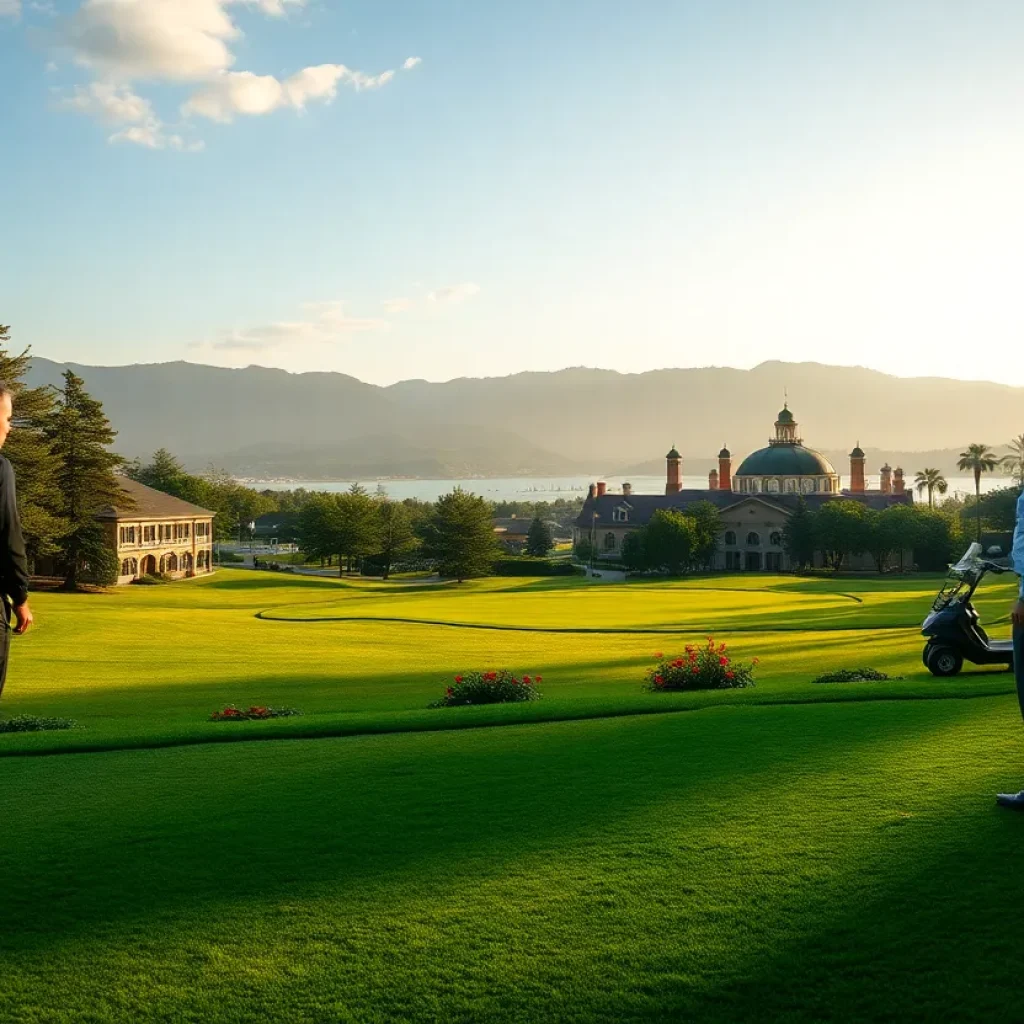 A view of Turnberry Golf Resort during international trade talks