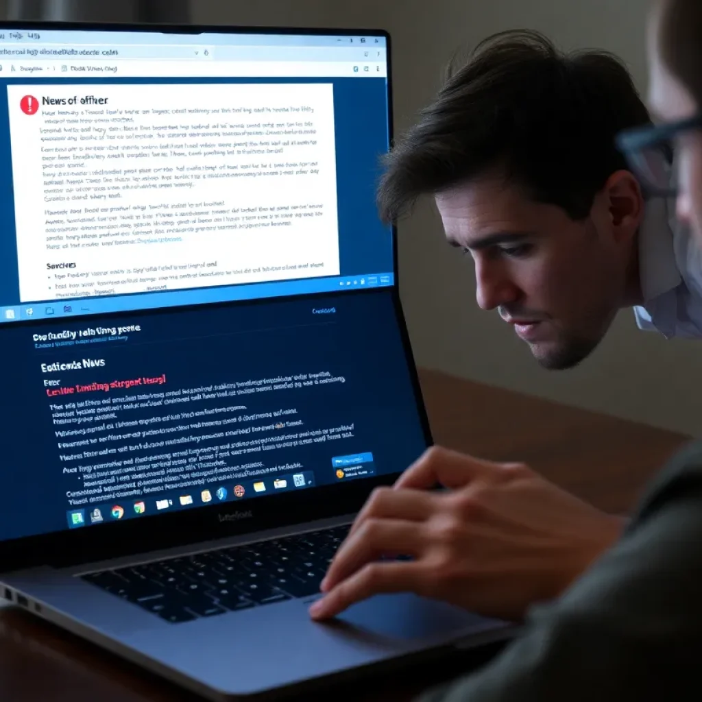 User encountering technical glitches on news website