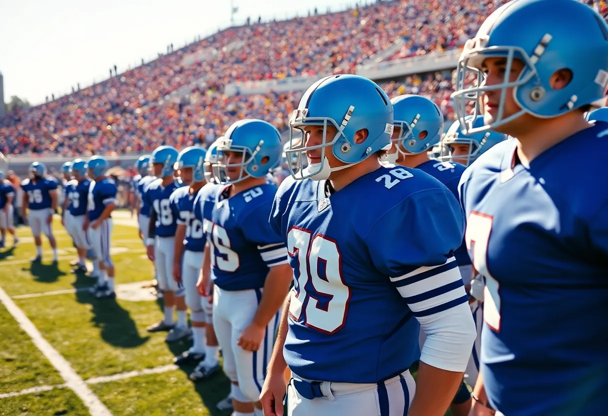 Florida Gators football team in throwback uniforms