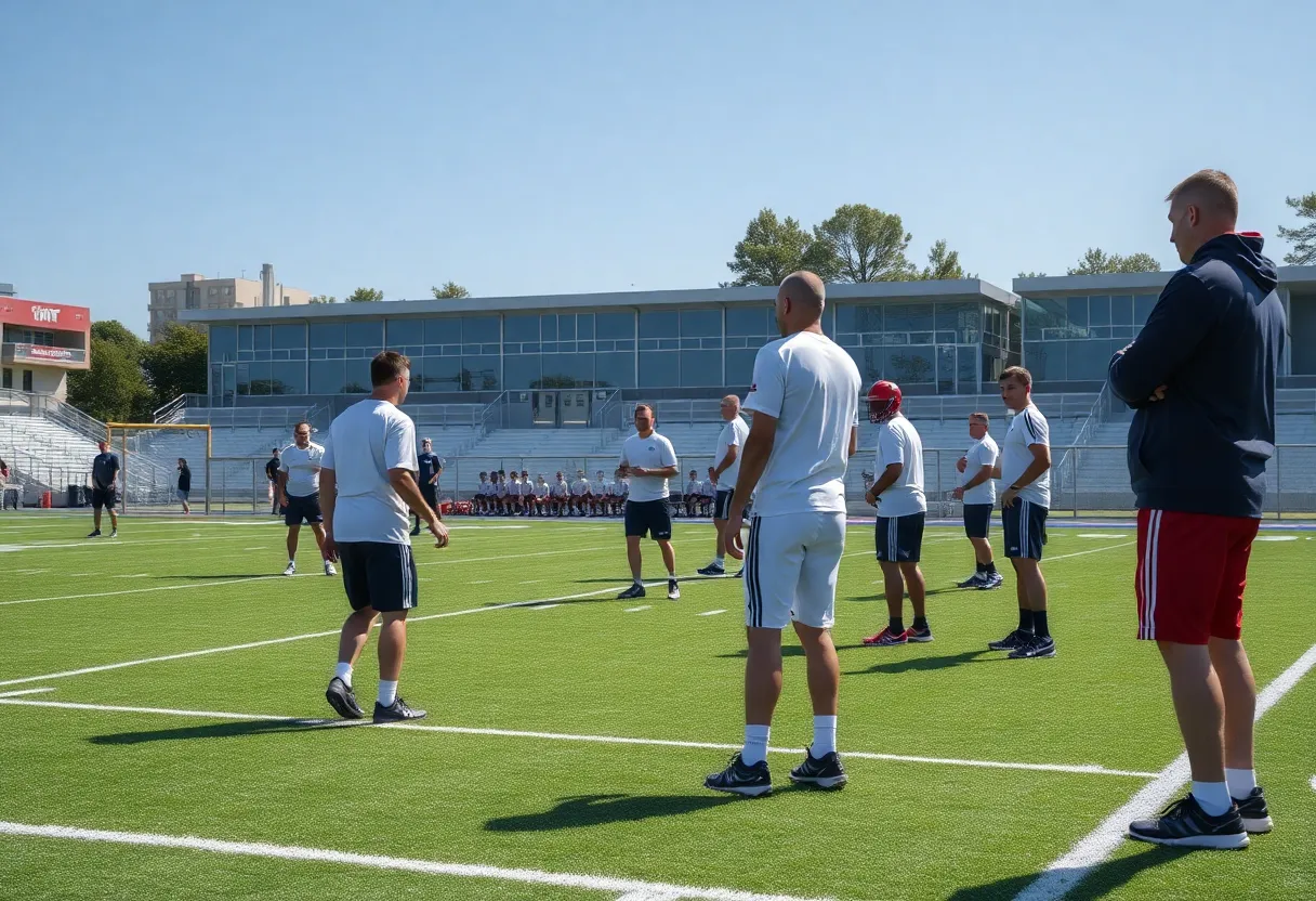 Mississippi State University football practice