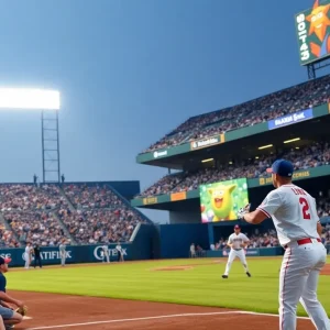 Lively baseball game featuring the Party Animals in Fayetteville