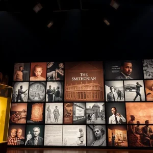 Collage of diverse Smithsonian exhibitions