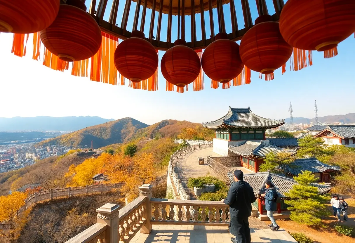 Scenic view of South Korea promoting tourism for Chinese travelers