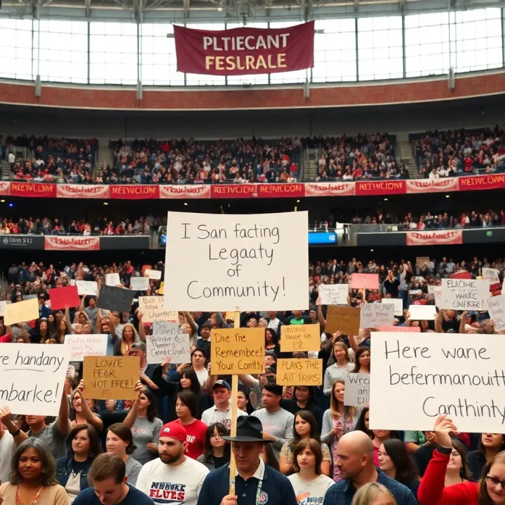 Crowd at Charlie Kirk memorial event in Arizona