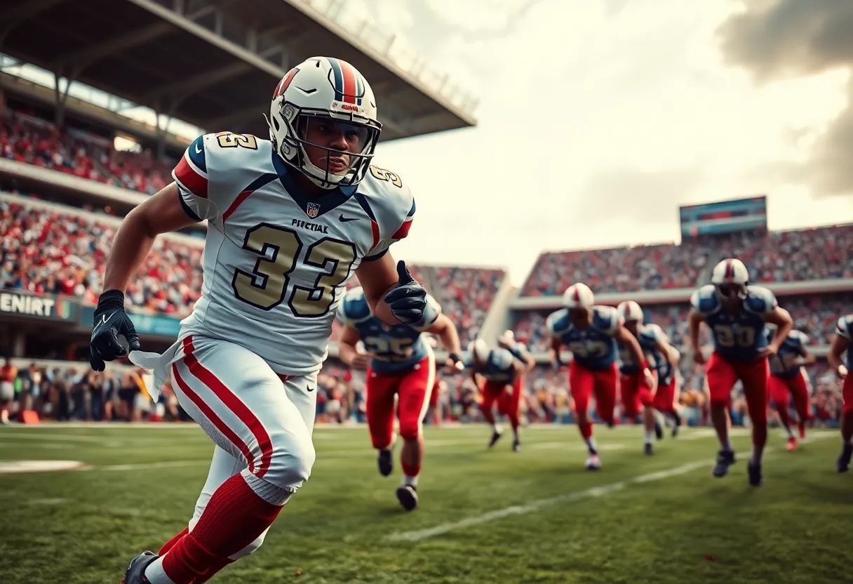 Running back showcasing resilience on the football field