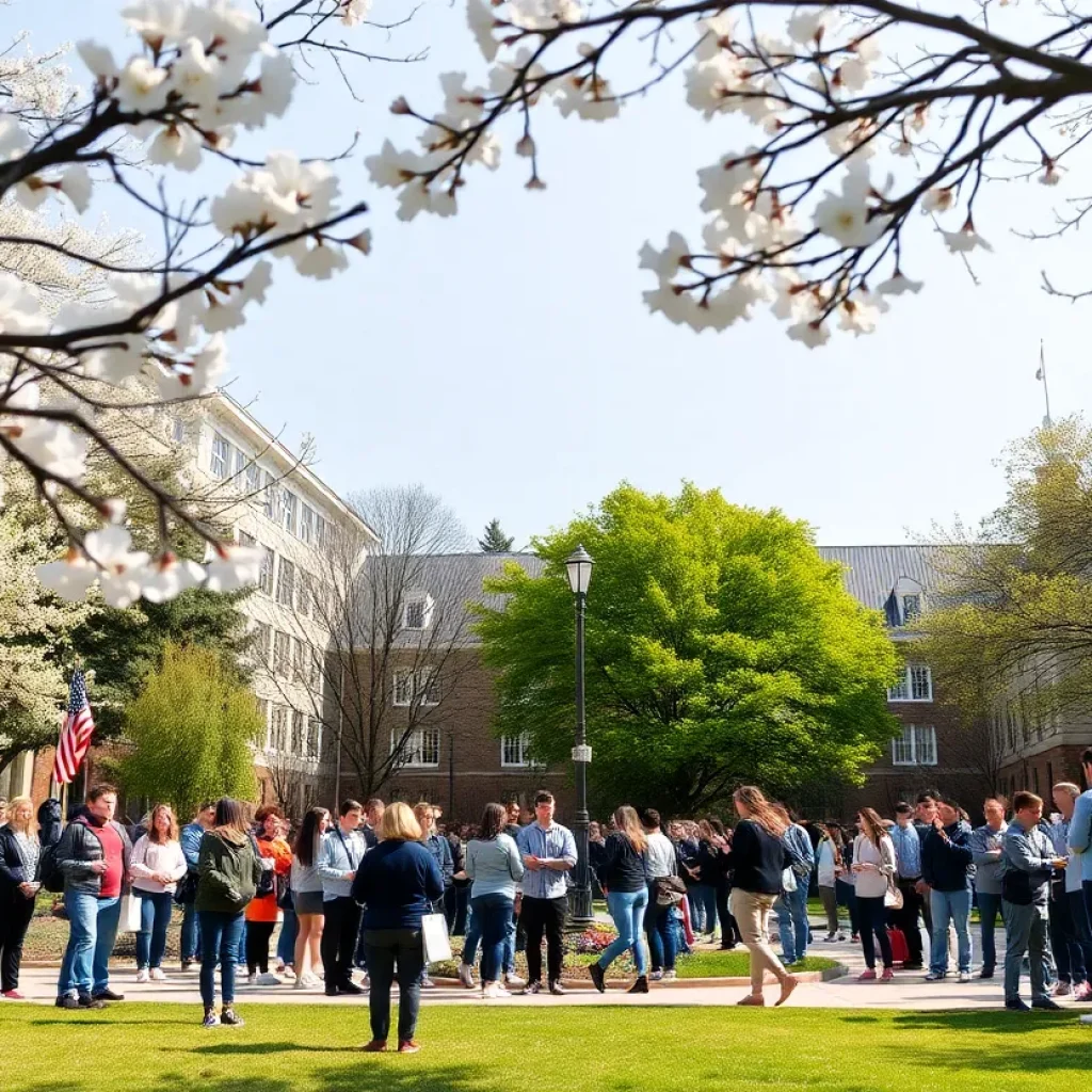Memorial gathering at Hillsdale College honoring Charlie Kirk