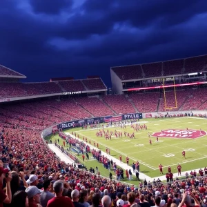 Mississippi State Bulldogs playing against Arizona State Sun Devils in a thrilling college football game.