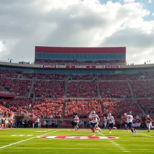 Crowd at Davis Wade Stadium during a college football game