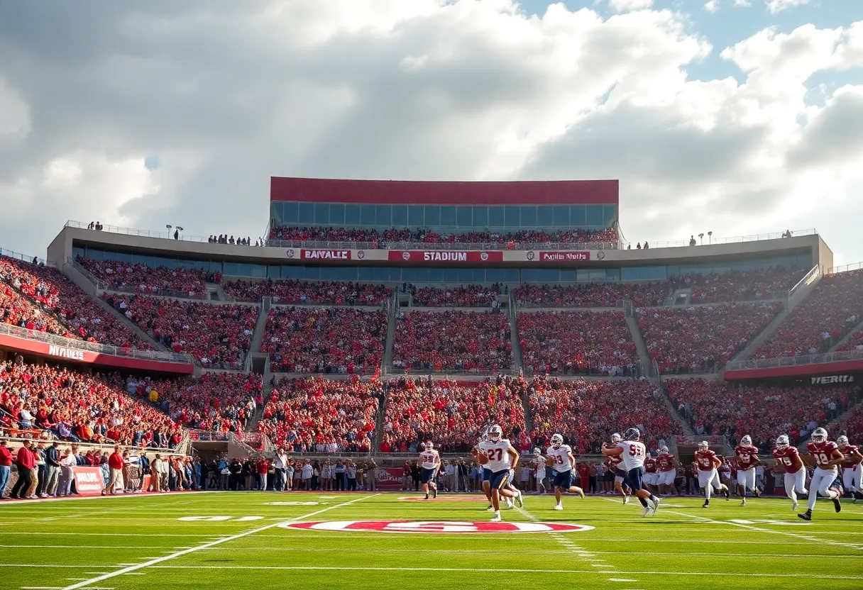 Crowd at Davis Wade Stadium during a college football game