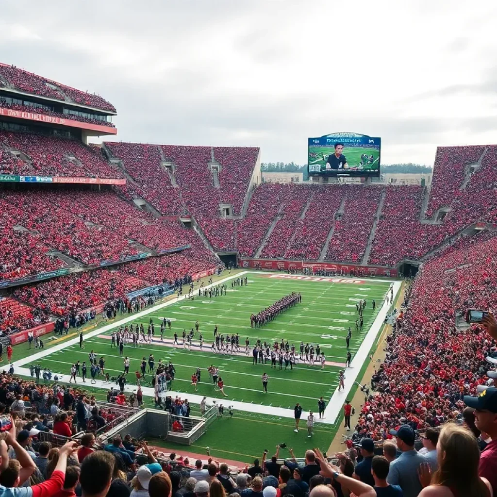 Crowd at Mississippi State Bulldogs football game
