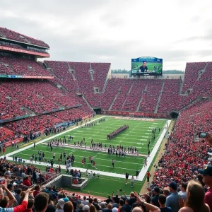 Crowd at Mississippi State Bulldogs football game