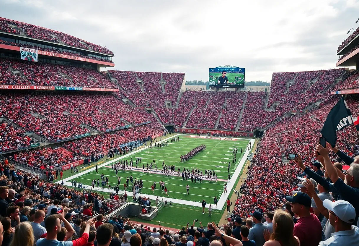 Crowd at Mississippi State Bulldogs football game
