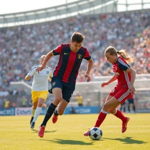 Mississippi State soccer match in action