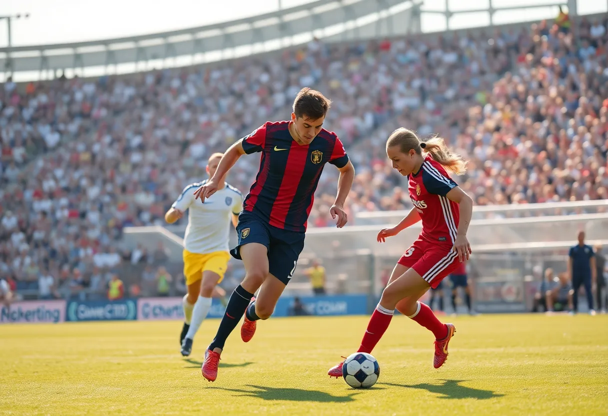 Mississippi State soccer match in action