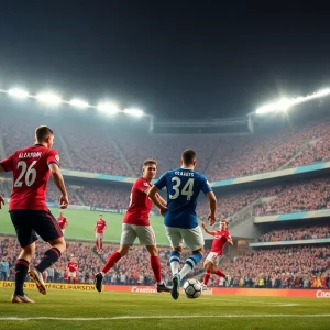 Players in action during the Mississippi State soccer match against Missouri