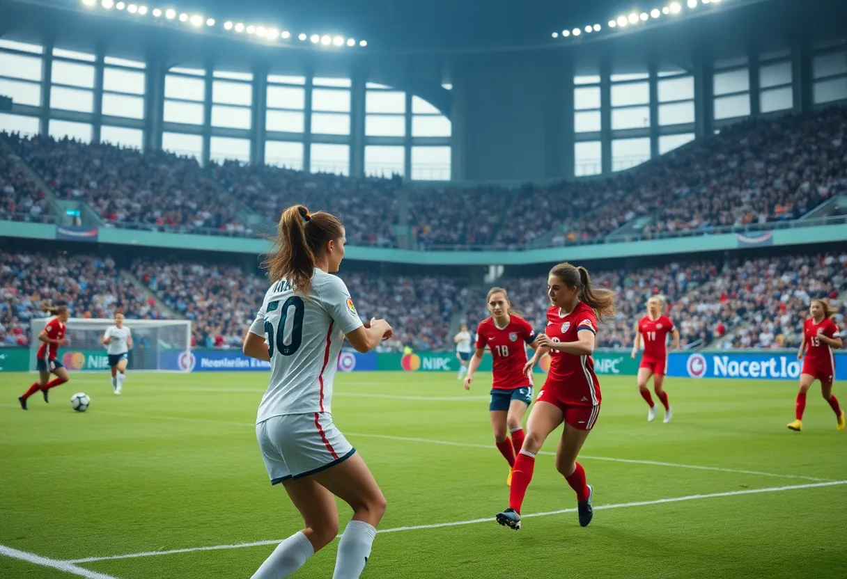 Mississippi State women's soccer team celebrating after their victory over Tennessee