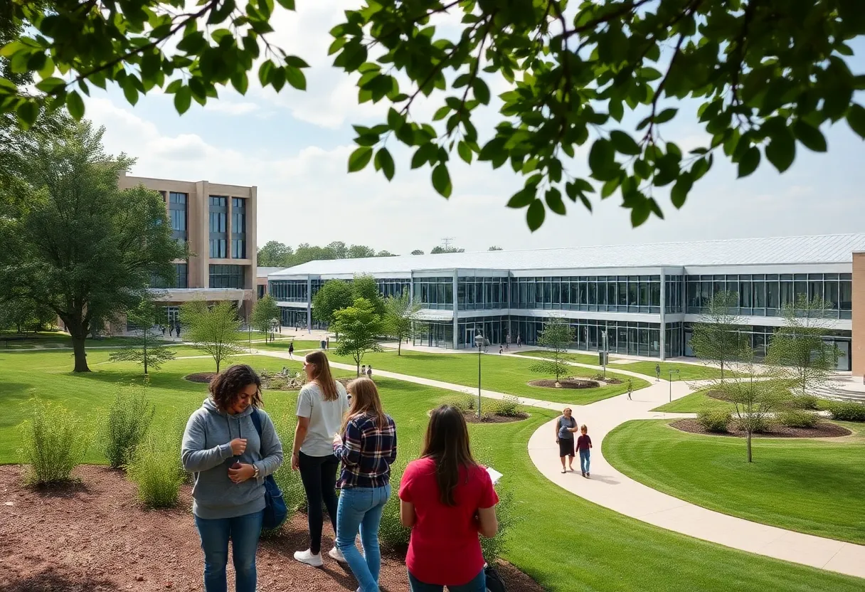 Students conducting research at Mississippi State University campus