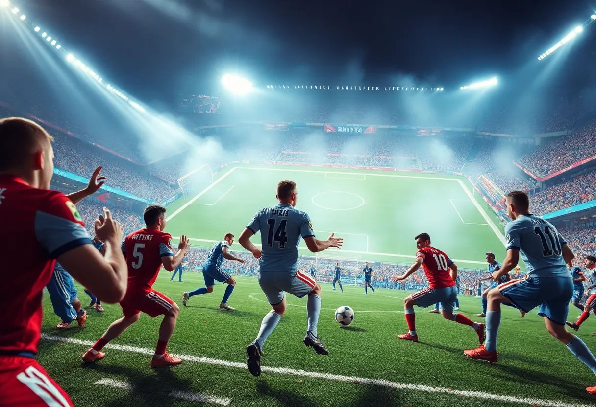 Fans at Davis Wade Stadium cheering during a football game.