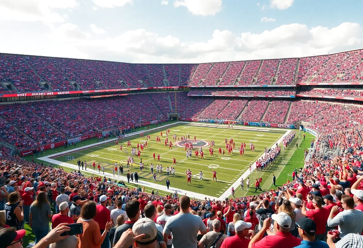 Fans at Davis Wade Stadium during the Tennessee vs Mississippi State game.