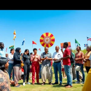 People discussing politics peacefully, representing unity and respect.