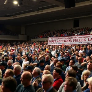 Crowd gathered for Charlie Kirk tribute event at OU