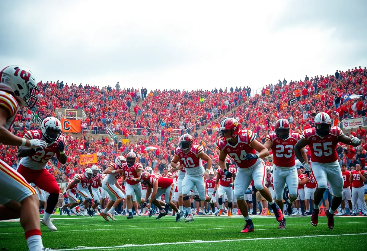 Florida Gators football players on the field during the game