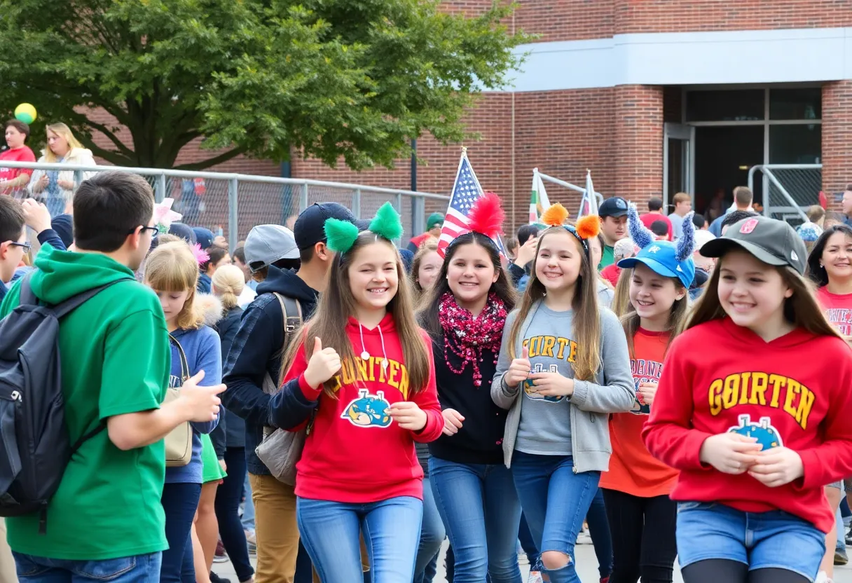 Celebration of Homecoming Week with students and families in Starkville