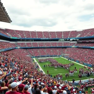 Mississippi State Bulldogs fans cheering in a stadium
