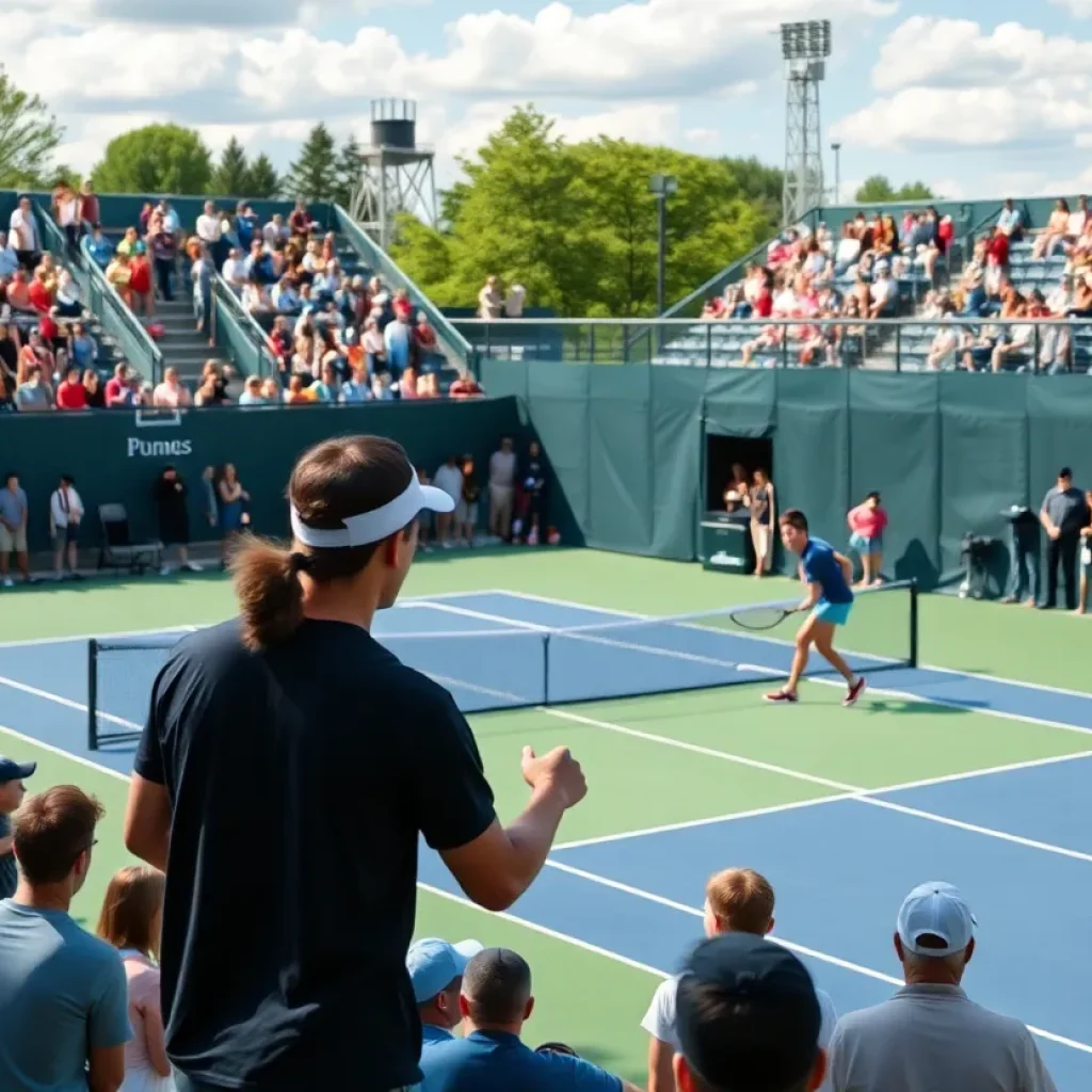 Mississippi State tennis team celebrating their ITA Championships win