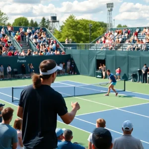 Mississippi State tennis team celebrating their ITA Championships win