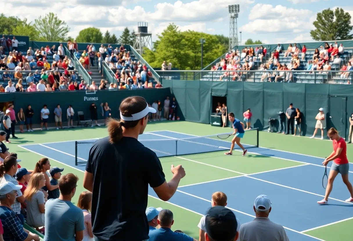 Mississippi State tennis team celebrating their ITA Championships win
