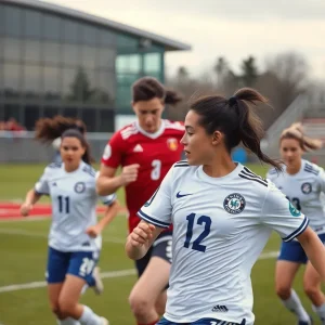 Mississippi State soccer team during a match against Alabama