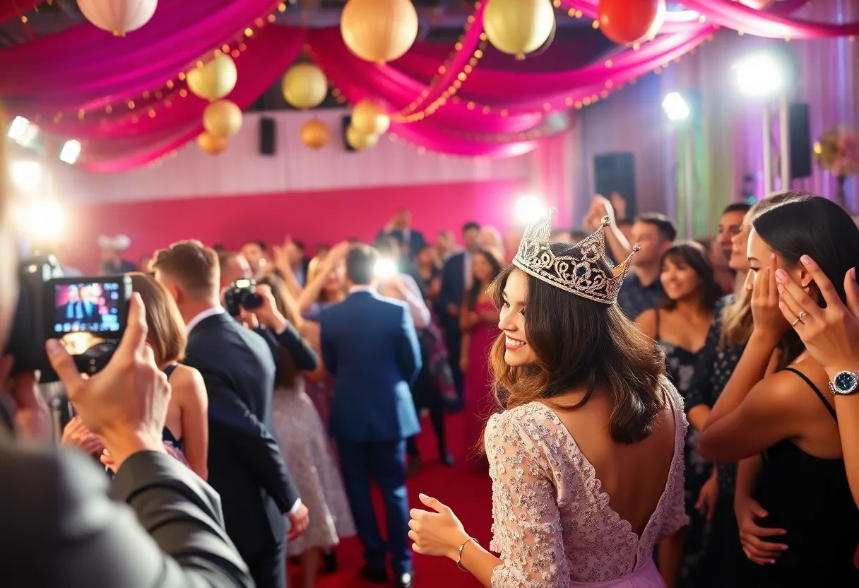 Celebration event for individuals with special needs featuring a red carpet experience.