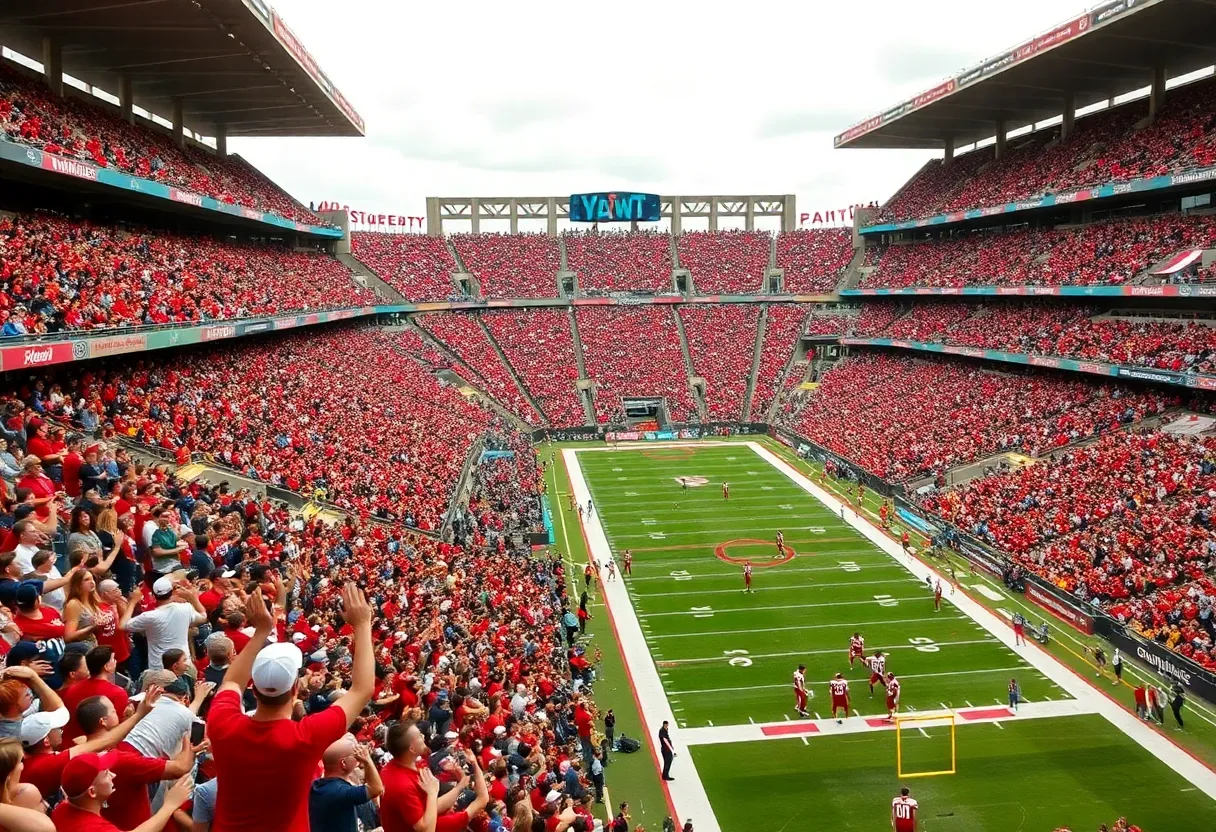 Texas Longhorns vs Mississippi State Bulldogs football game